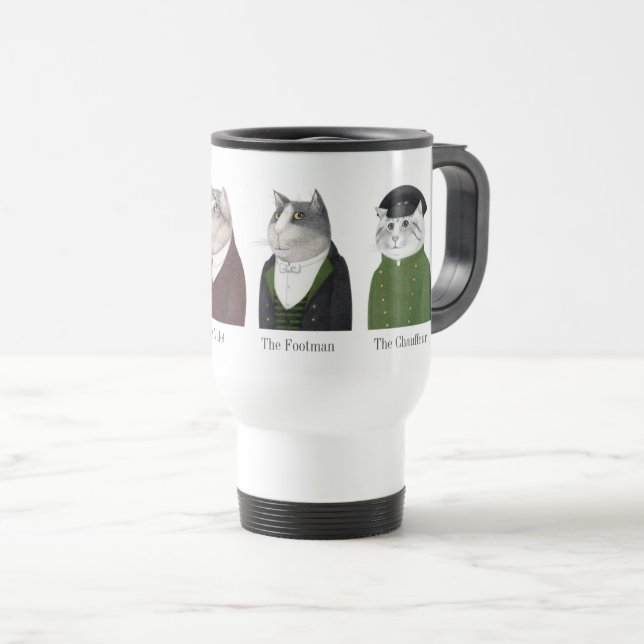 Taza De Viaje HOMBRES CATS Travel Mug + Texto (Anverso derecho)