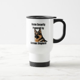Taza De Viaje Home Security Powered by German Shepherd