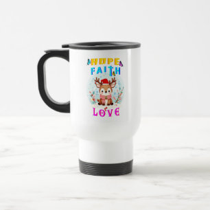 Taza De Viaje Hope Faith Love