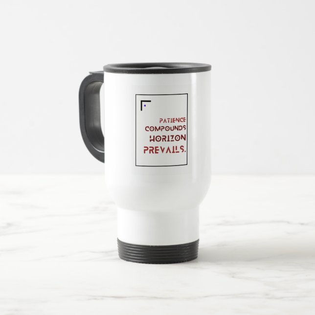 Taza de viaje Horizon Prevails para inversores (Anverso izquierdo)