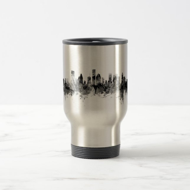 Taza De Viaje Horizonte de Houston Tejas (Centro)