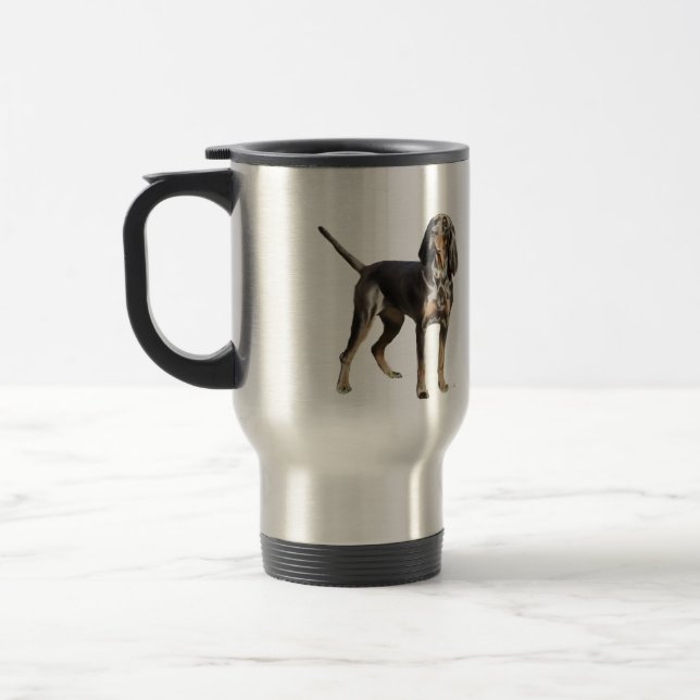 Taza De Viaje Hound estadounidense negro y tan negro (Izquierda)