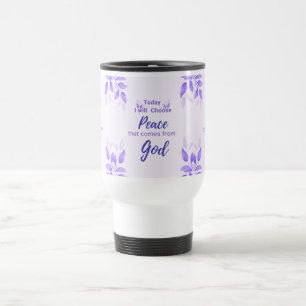 Taza De Viaje Hoy elegiré la Paz que venga de Dios.