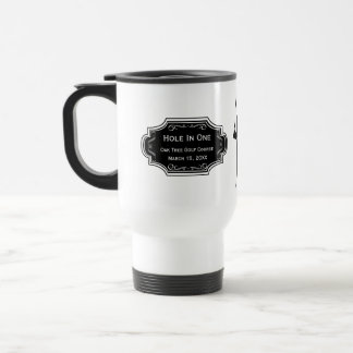 Taza De Viaje Hoyo Personalizado En El Lodge De Un Hombre De Cav