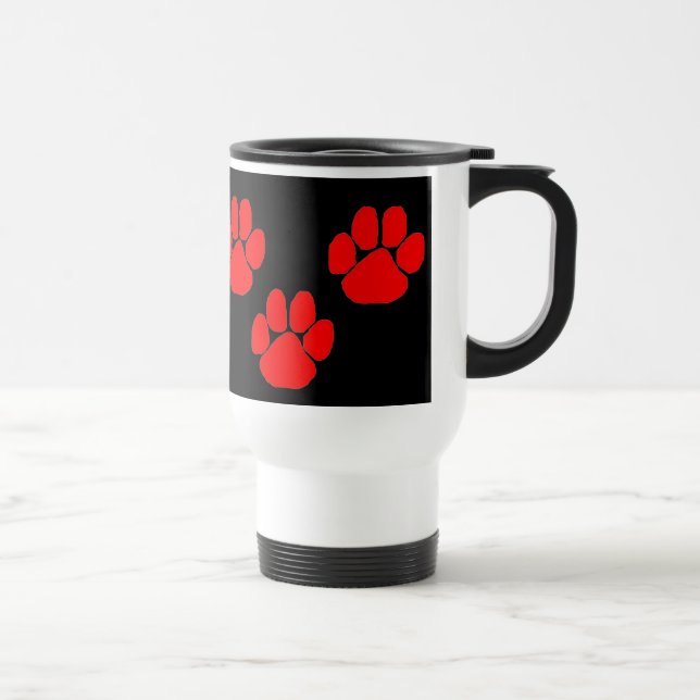 Taza De Viaje Huellas de patas (Derecha)