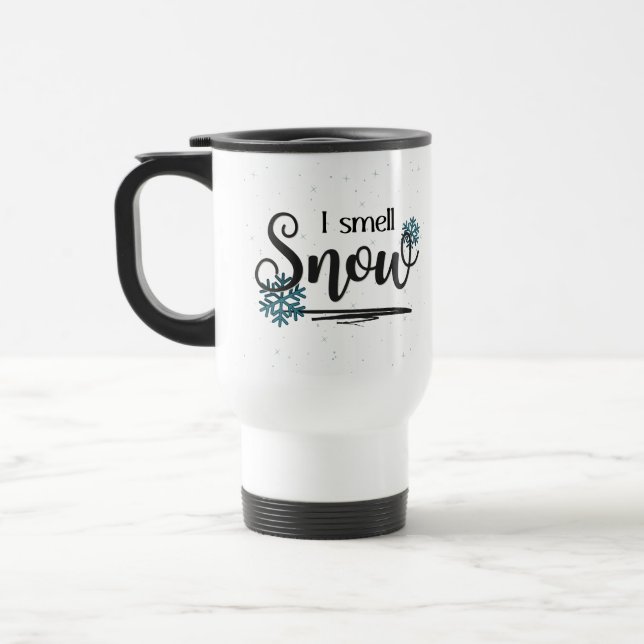 Taza De Viaje Huelo Nieve Travel Mug (Izquierda)