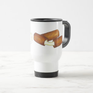 Taza De Viaje Hueso de queso mozzarella frito comida chatarra