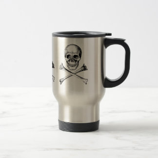 Taza De Viaje Huesos del cráneo y de la cruz