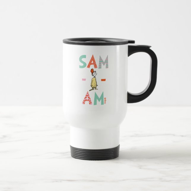 Taza De Viaje Huevos verdes y jamón| Sam-I-Am (Derecha)