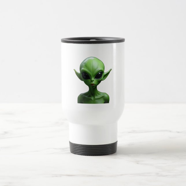 Taza De Viaje Humanioide verde (Centro)