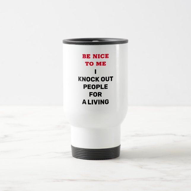 Taza De Viaje Humor anestesiólogo  (Centro)