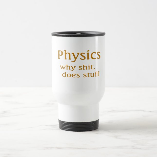 Taza De Viaje humor de física (Centro)