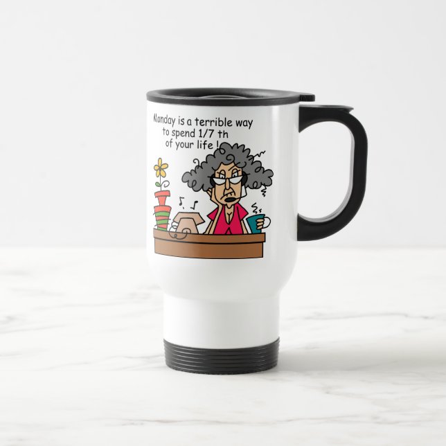 Taza De Viaje Humor de los lunes (Derecha)