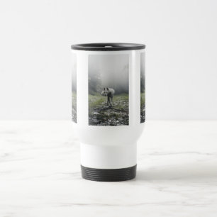 Taza De Viaje Husky Siberiano Blanco