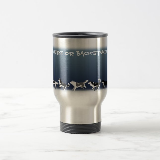 Taza De Viaje Husky Travel Mug Cup Personalizado Husky Sled Dog  (Centro)