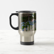 Hydrangeas y la valla de Picket - Viñedo de Martha