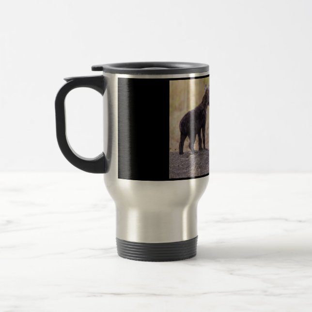 Taza De Viaje Hyena con una joven (Izquierda)