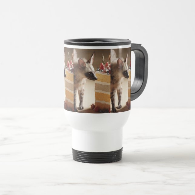 Taza De Viaje Hyena & Layer Cake (Anverso derecho)