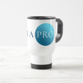 Taza De Viaje I AM A PRO | Bold Minimalist Blue Circle Mug