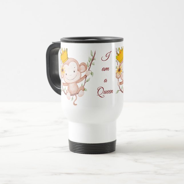 Taza De Viaje I Am Queen – Elegant (Anverso izquierdo)