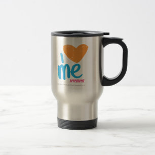 Taza De Viaje I corazón yo naranja/aguamarina