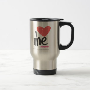 Taza De Viaje I corazón yo rosado