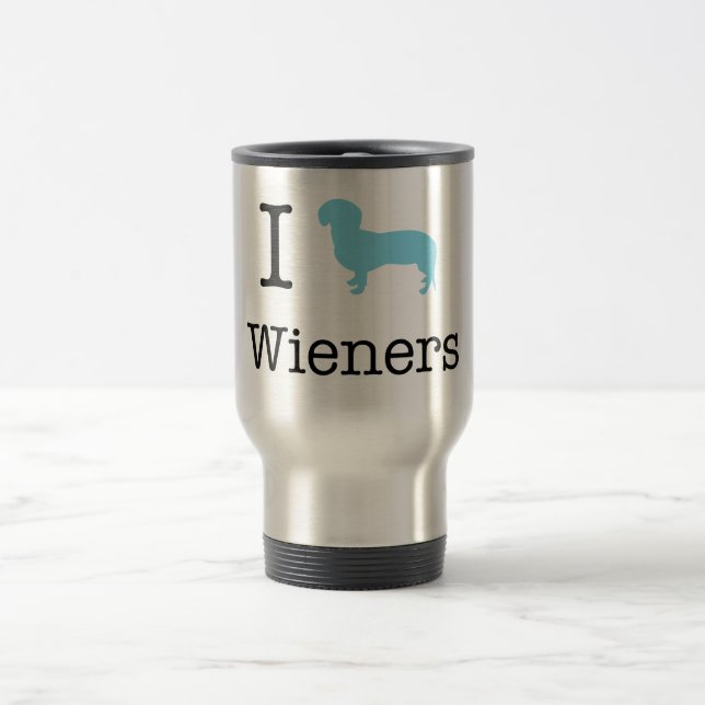 Taza De Viaje I Heart Wieners (Centro)