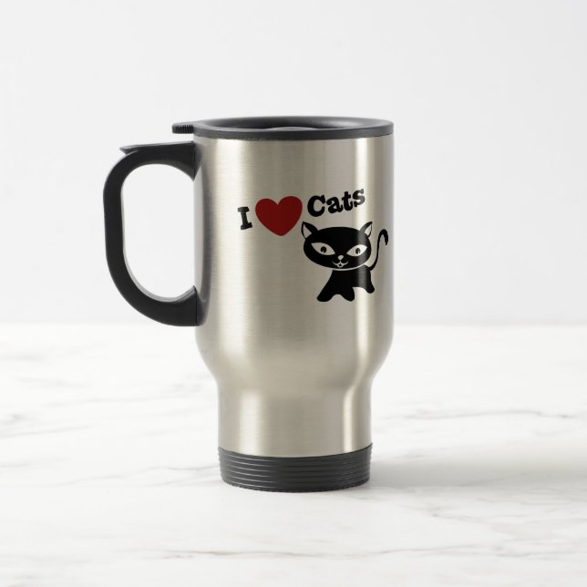 Taza De Viaje I love cats (Izquierda)