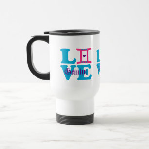 Taza De Viaje ♊ 😍 I Love Gemini-Best Zodiac Rótulo Travel/Commu