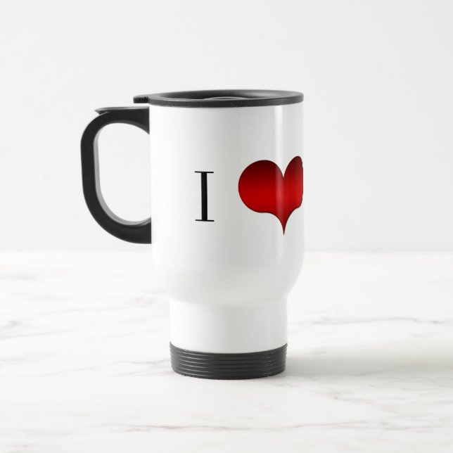 Taza De Viaje I Love (Heart) Nerds Mug (Izquierda)
