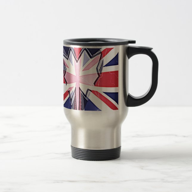 Taza De Viaje "I love UK" Art Print (Derecha)