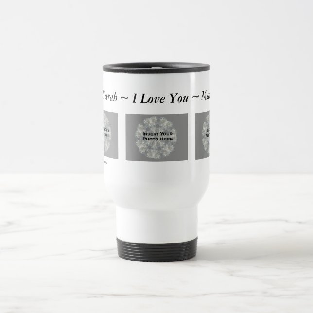 Taza De Viaje I Love You Personalizable Photo Mug (Centro)