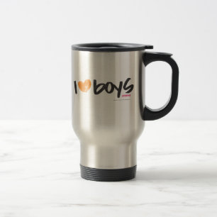 Taza De Viaje I muchachos del corazón anaranjados