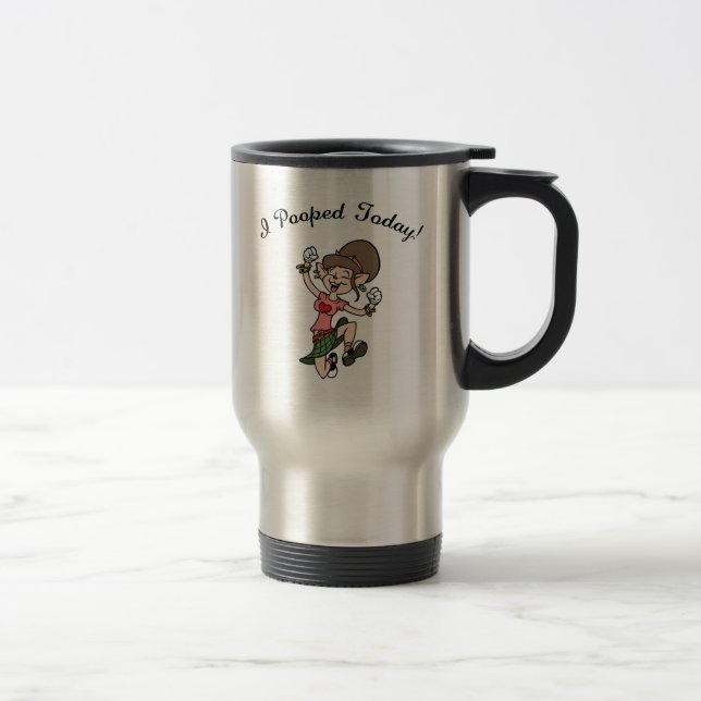 Taza De Viaje ¡I Pooped hoy! - f (Derecha)