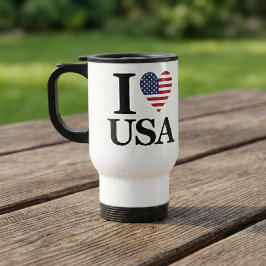 TAZA DE VIAJE "I ❤️ USA"