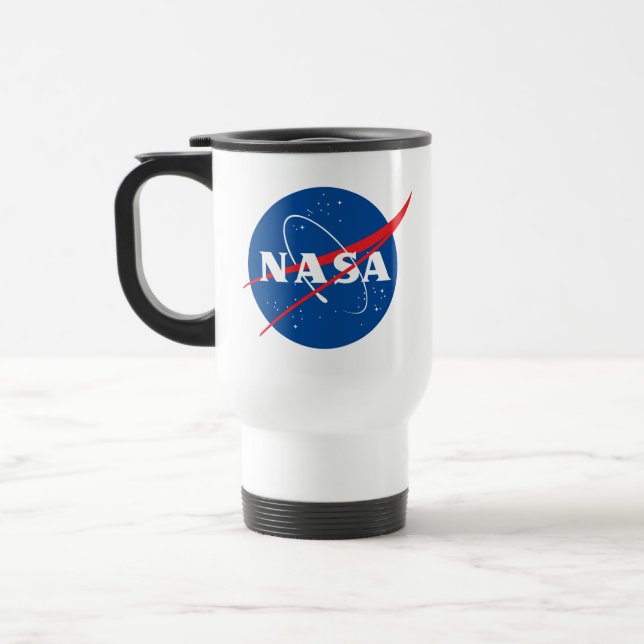 Taza De Viaje Icónica NASA Travel / Commuter Mug (Rocket White) (Izquierda)