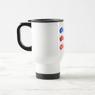 Taza De Viaje Icono de medios sociales