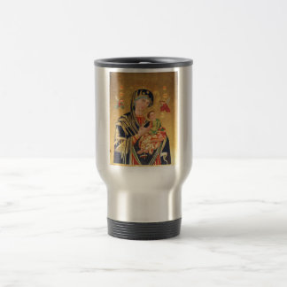 Taza De Viaje Icono ortodoxo ruso - Virgen María y bebé Jesús