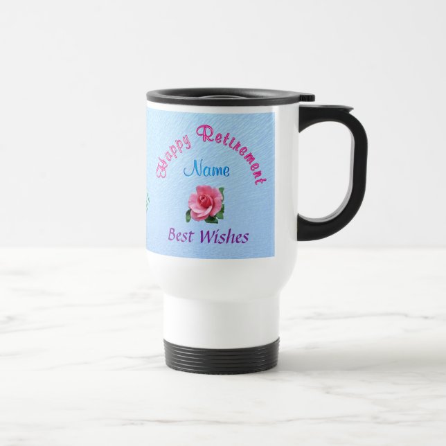 Taza De Viaje Ideas felices personalizadas del regalo del retiro (Derecha)