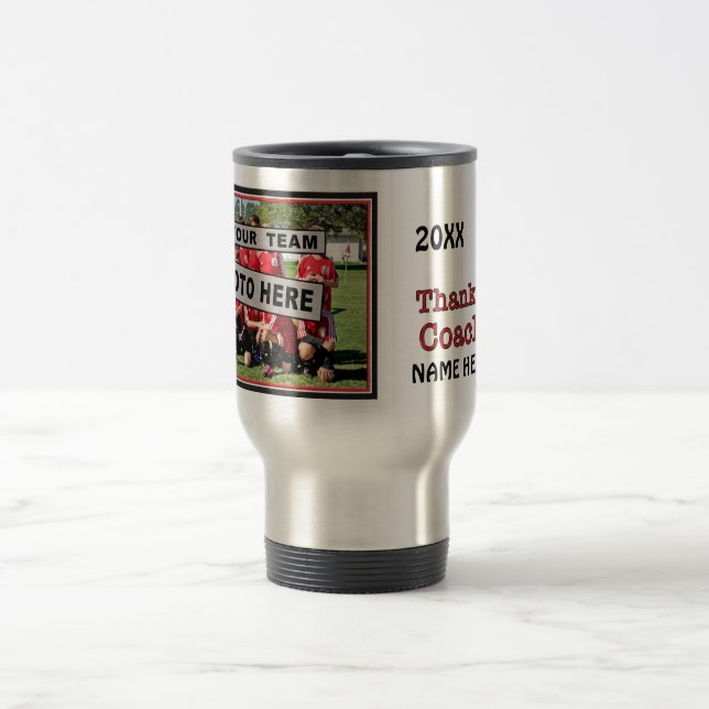Taza De Viaje Ideas personalizadas del regalo para el fútbol de (Centro)