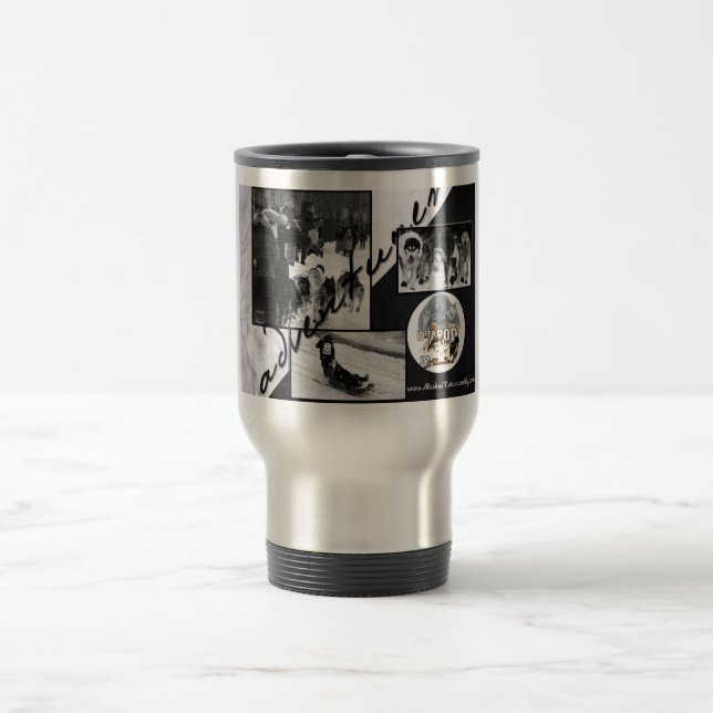 Taza De Viaje Iditarod B&W Travel Mug (Centro)