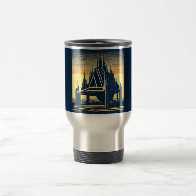 Taza De Viaje Iglesia Futurista de SF 2 (Centro)