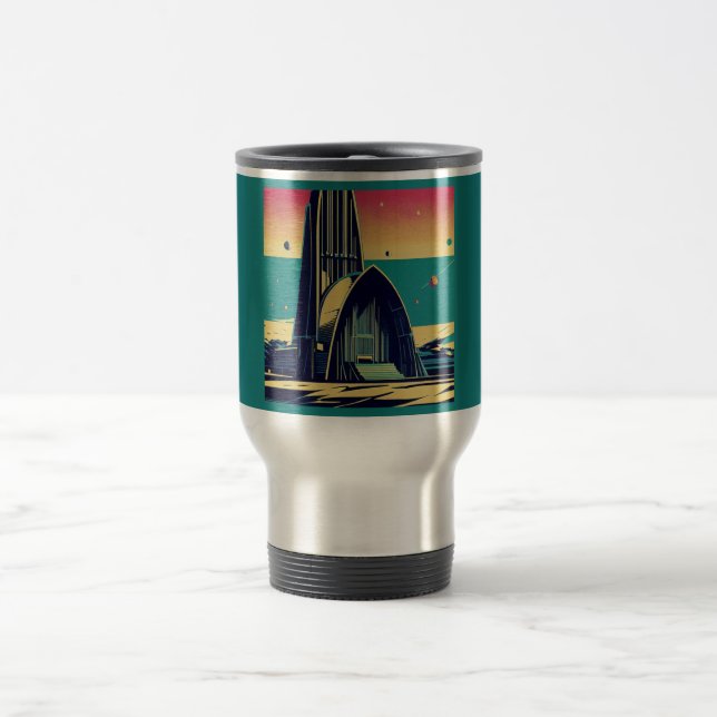 Taza De Viaje Iglesia Futurista de SF 3 (Centro)