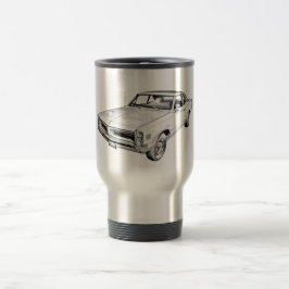 Taza De Viaje Ilustracion 1966 del coche del músculo de Pontiac
