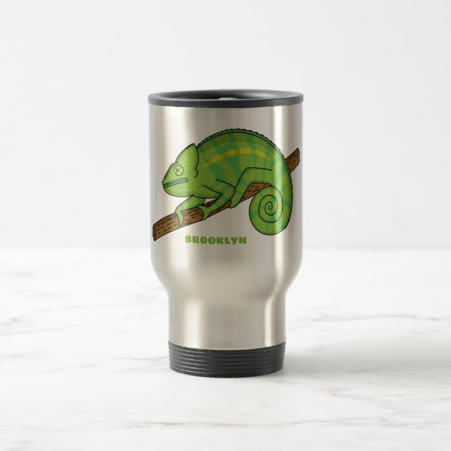 Taza De Viaje Ilustracion Chameleon de Parson (Centro)