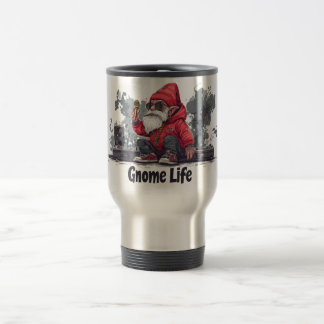 Taza De Viaje Ilustración de Gnomo Hip Hop - Vida de Gnomo