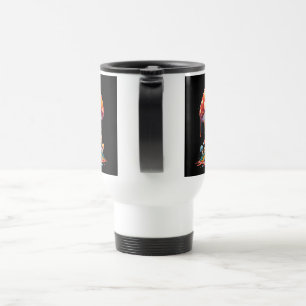 Taza De Viaje Ilustracion de hongos psicodélicos