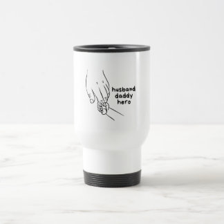 Taza De Viaje Ilustración de línea artística sentimental de fami