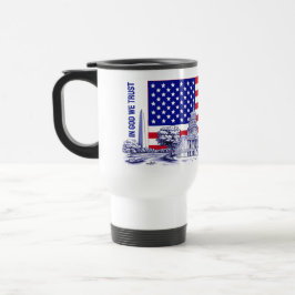 Taza De Viaje ILUSTRACION de monumento a la bandera de Estados U