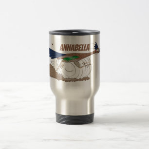 Taza De Viaje Ilustracion de pájaro personalizado de pista diver